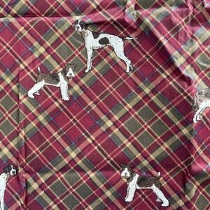 Ralph Lauren Fabric-"FAB BEST‎ OF BREED BURGUNDY" 54"X30"- Qty 2–100 % Cotton
